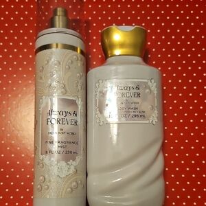 Bath & Body Works Always & Forever Fragrance Mist and Body Wash Set